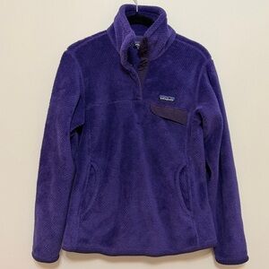 Patagonia Re-Tool Snap-T Better Fleece Pullover Sweater Jewel Purple small